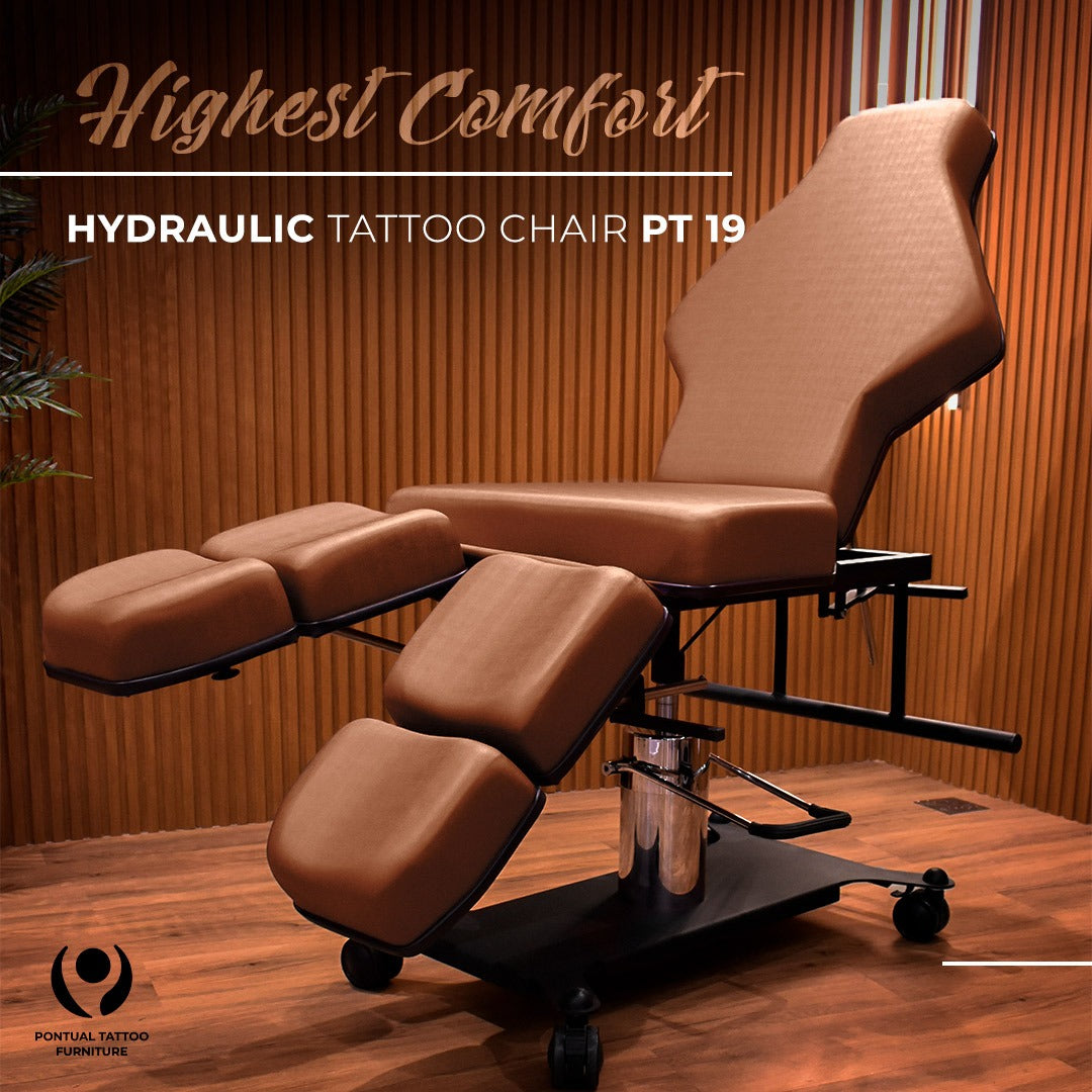 Tattoo chair glyph icon Royalty Free Vector Image